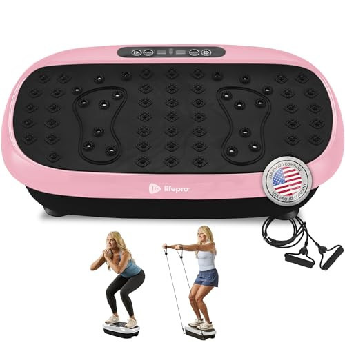 Lifepro Vibration Plate Exercise Machine with Magnetic Acupoints - Full Body Vibration Platform for Beginners and Recovery - Ideal Lymphatic Drainage Massager for Muscle Toning and Overall Fitness | Amazon (US)