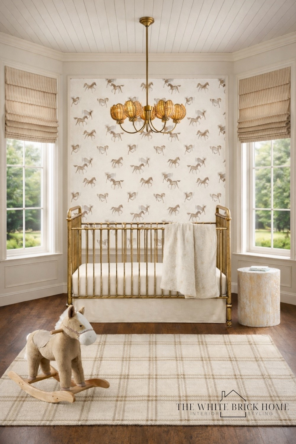 A cozy, heirloom inspired nursery were soft neutrals, water color horse wallpaper, and timeless brass crate the sweetest space to grow. 
🖤🖤
Nursery, nursery decor, nursery design, nursery finds, home decor, home design, neutral nursery, crib, nursery rug, nursery lighting, nursery inspiration, nursery decor finds, nursery bedding, nursery wallpaper, wallpaper, kids wallpaper, horse rocker, baby girl, bay girl nursery, neutral girls nurdery, nursery finds, nursery ideas, nursery inspiration, nursery design for a baby girl, pottery kids 


#LTKBaby #LTKBump #LTKHome