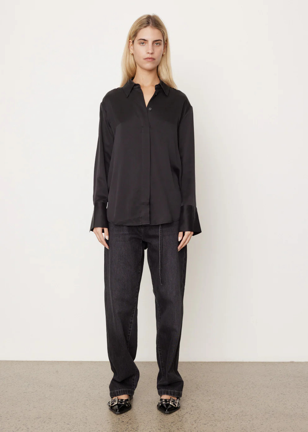 Vapor Longline Silk Shirt | Incu