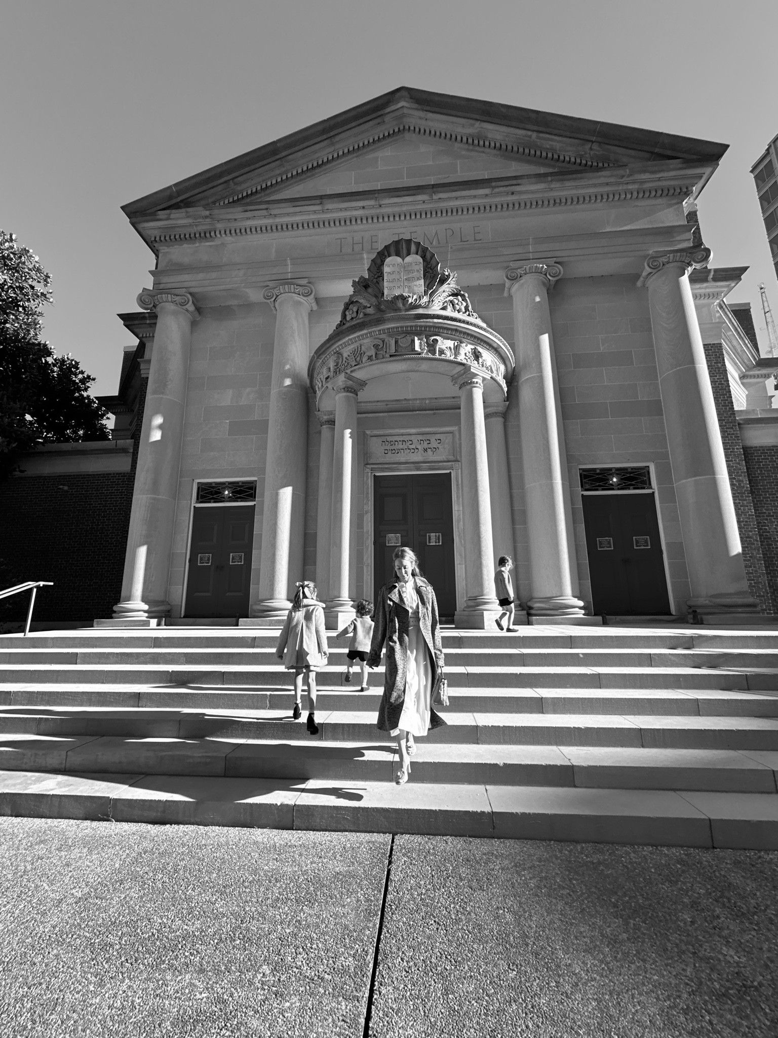Chic trench coats and white dresses for special occasions like the high holidays. 