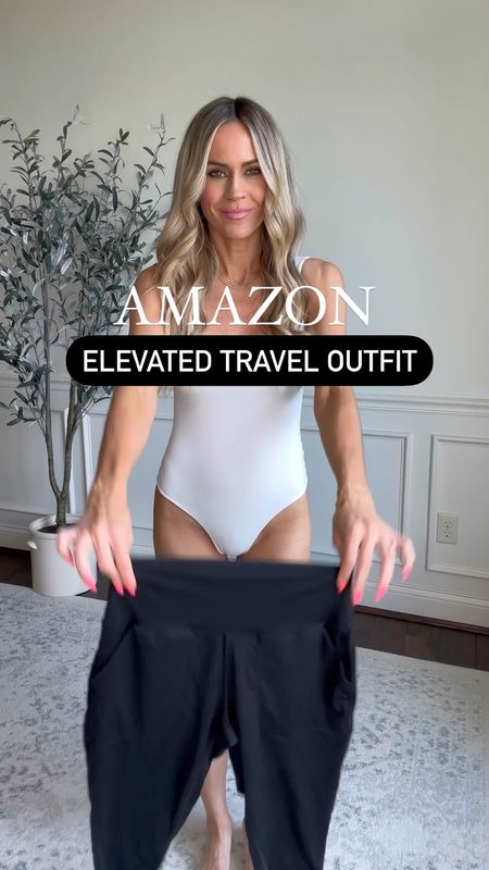 Amazon elevated travel outfit featuring my favorite joggers! Wearing xs in top and joggers

#LTKtravel #LTKfindsunder50 #LTKsalealert
