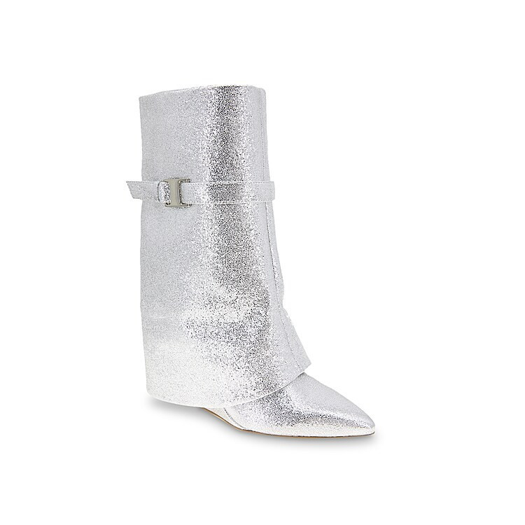 BCBGeneration Rinzy Bootie | Women's | Silver Metallic | Size 7.5 | Boots | DSW