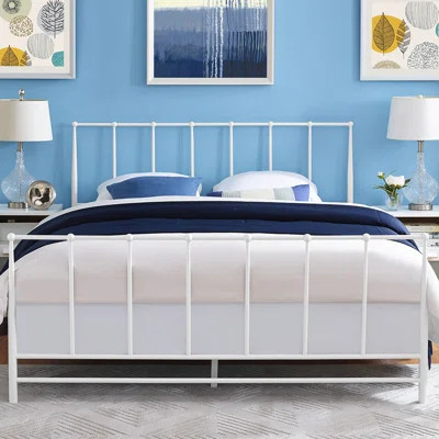 Throop Platform Bed Mistana™ Size: Full, Color: White | Wayfair North America