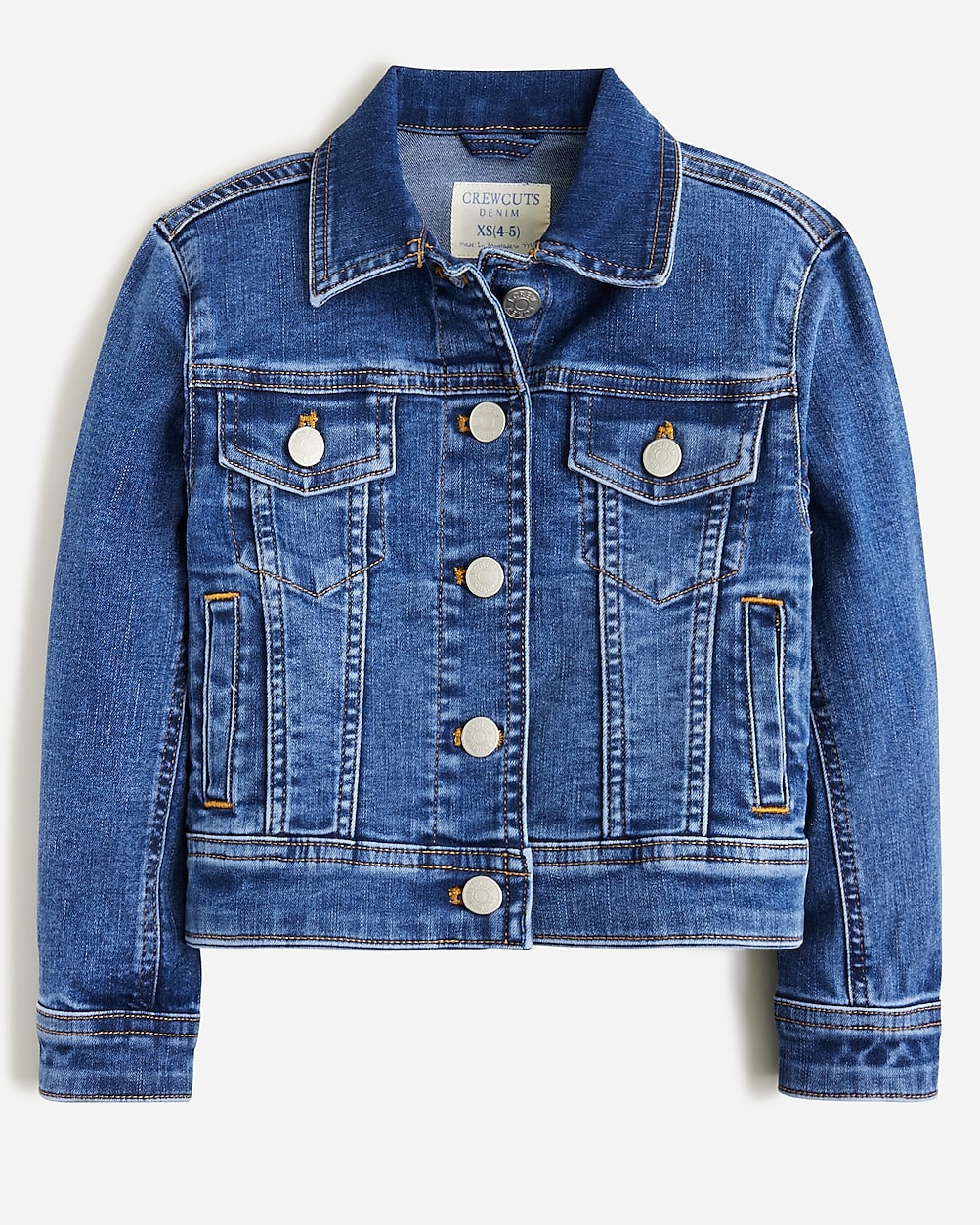 Girls' cropped denim trucker jacket | J. Crew US