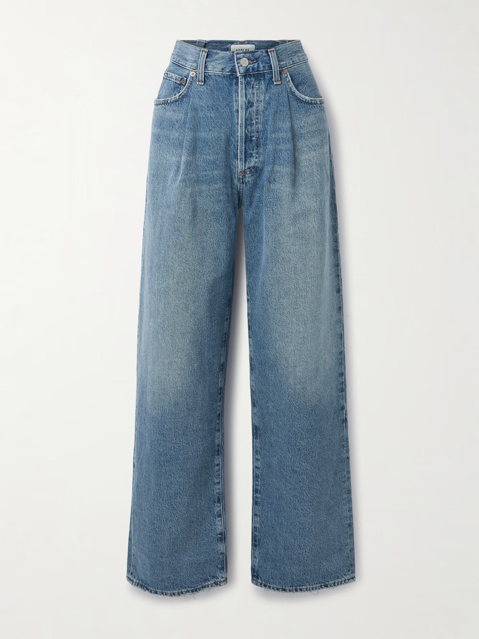 Franka pleated high-rise wide-leg jeans | NET-A-PORTER (UK & EU)