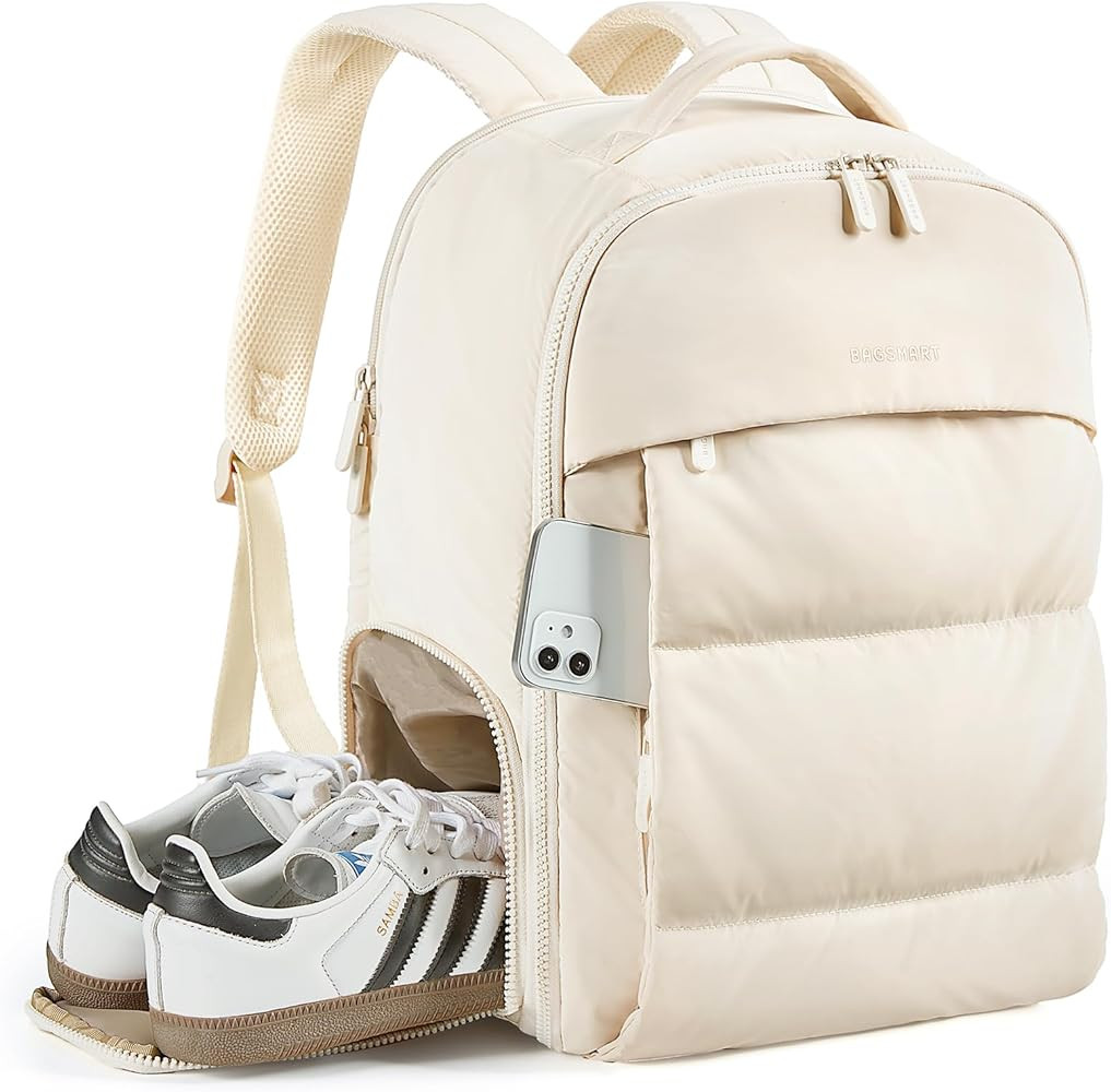 BAGSMART 30L Travel Backpack for Women, Carry on Backpack for Airplanes, Gym Backpack with Shoe C... | Amazon (US)