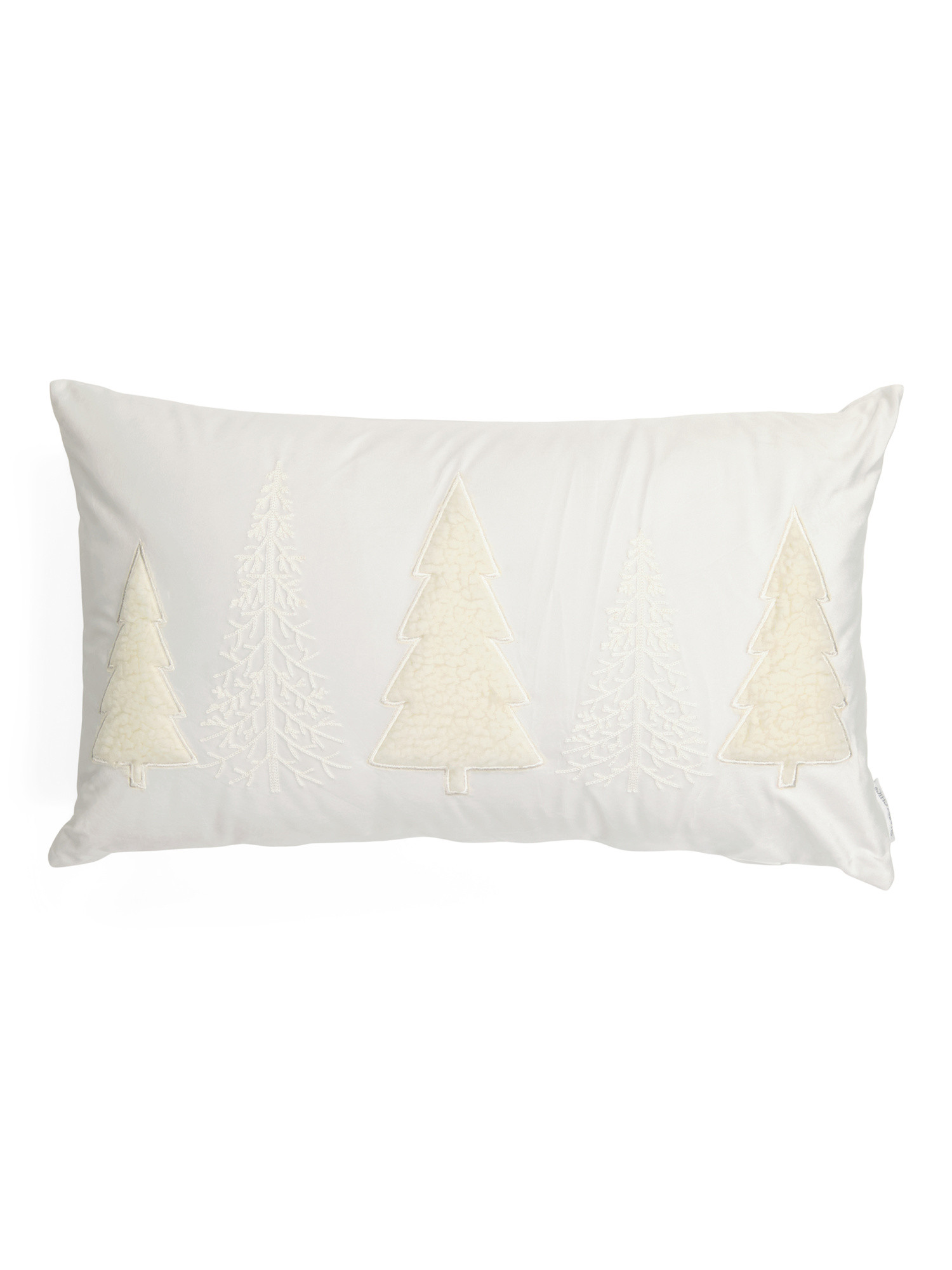 14x24 Velvet Sherpa Tree Pillow | TJ Maxx