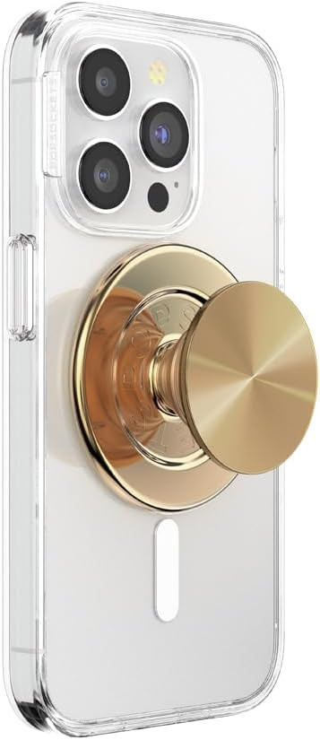 PopSockets Phone Grip for MagSafe, Magnetic Holder- Alum Radial Gold | Amazon (US)