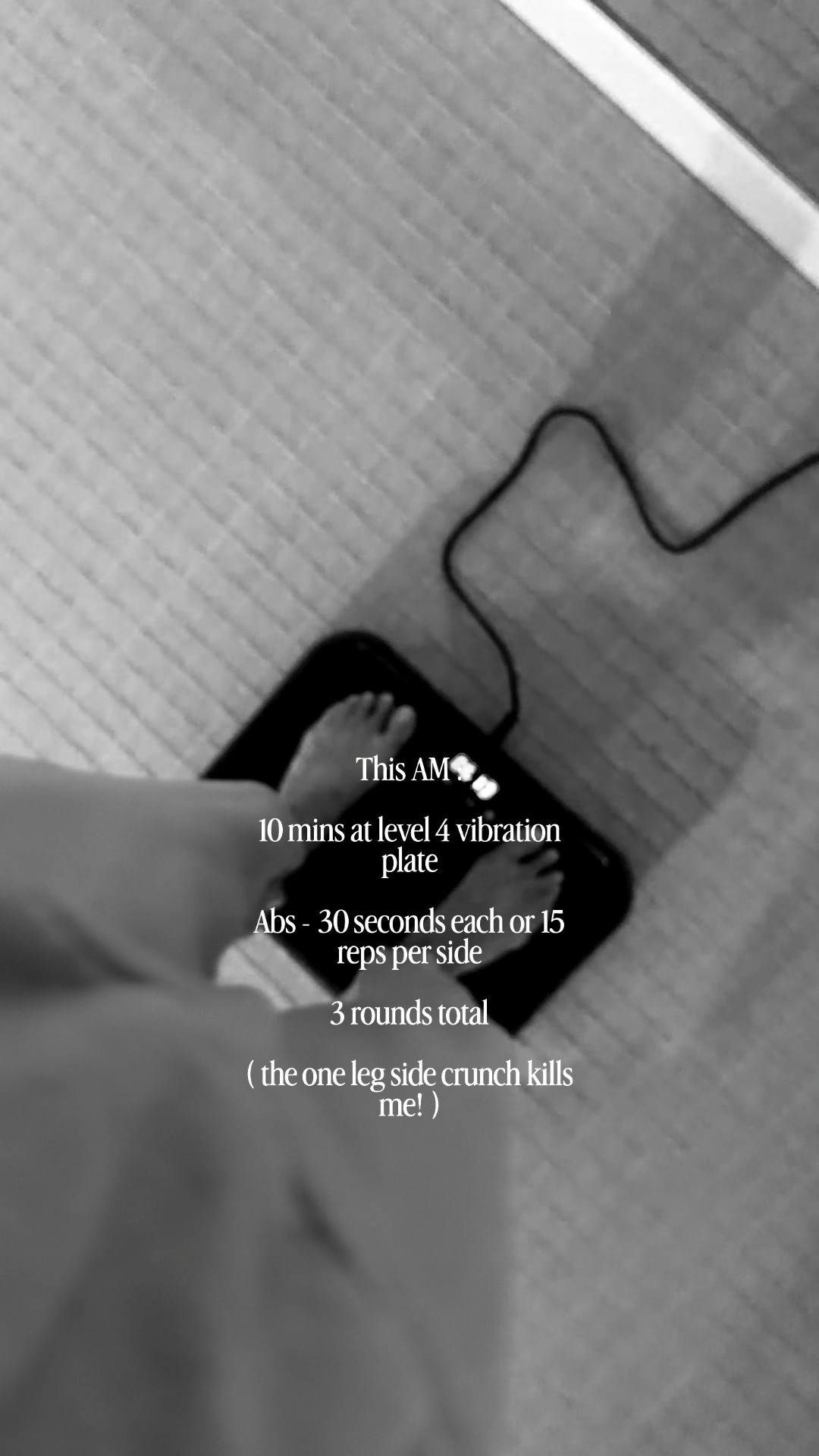 My workout this am!
Vibration plates on sale right now ✔️