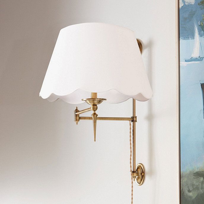 Weatherford Swing Arm Lamp Wall Mount with Shade | Ballard Designs, Inc.