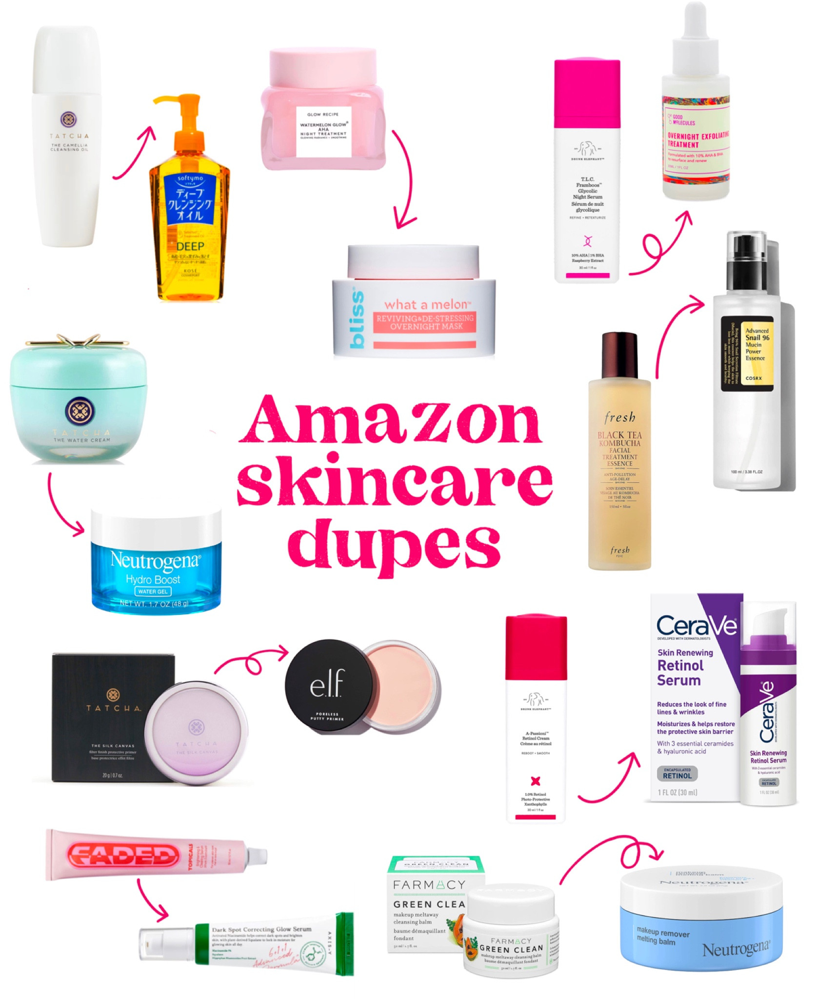 All great dupes to some very popular skincare products :) 

Elf, Cerave, CosRX, korean skincare, dark spot treatment, bliss, neutrogena, good molecules, axis-y, affordable skincare

#LTKbeauty #LTKGiftGuide #LTKBeautySale