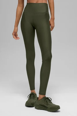 ALO | 7/8 High-Waist Airlift Legging in Green Olive, Size: Small | Alo Yoga