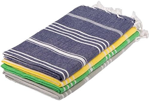 Clotho Towels Turkish Hand Towel Set of 4 for Fitness and Gym 20 x 40 inches | Amazon (US)