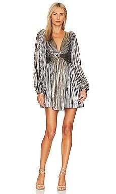 Sabina Musayev Glause Mini Dress in Gold & Silver from Revolve.com | Revolve Clothing (Global)