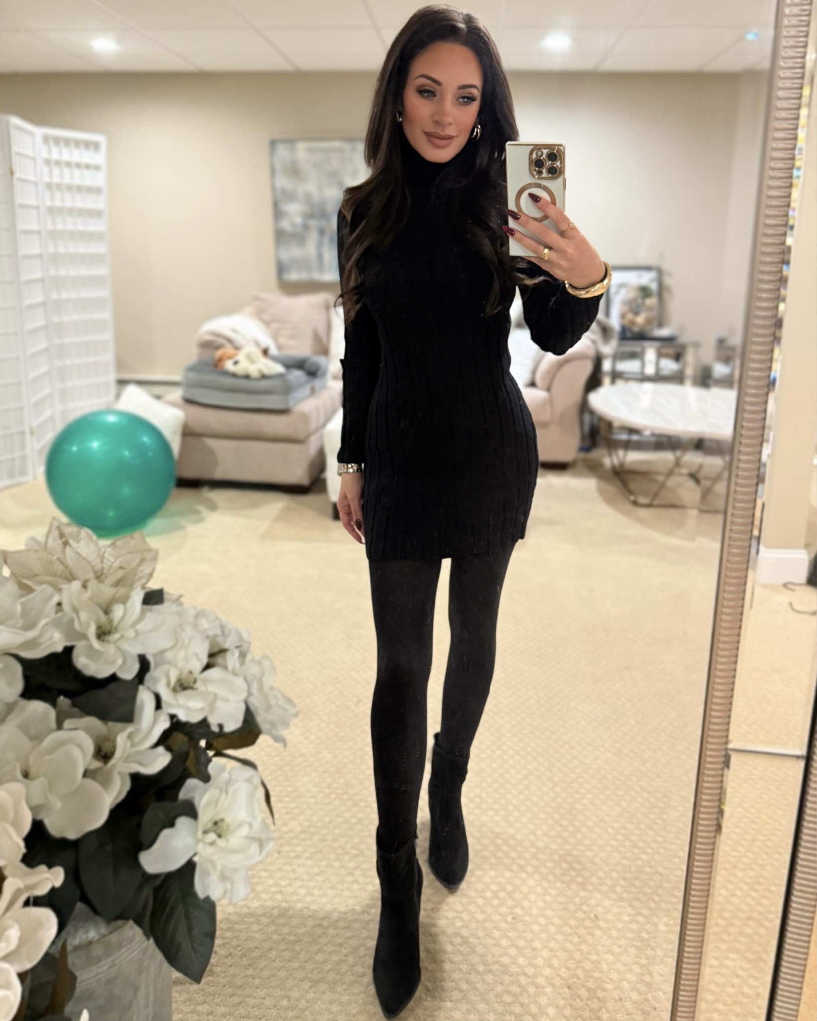 Black sweater, dress, and tights all linked xoxo 

#LTKFindsUnder50 #LTKOver40 #LTKStyleTip