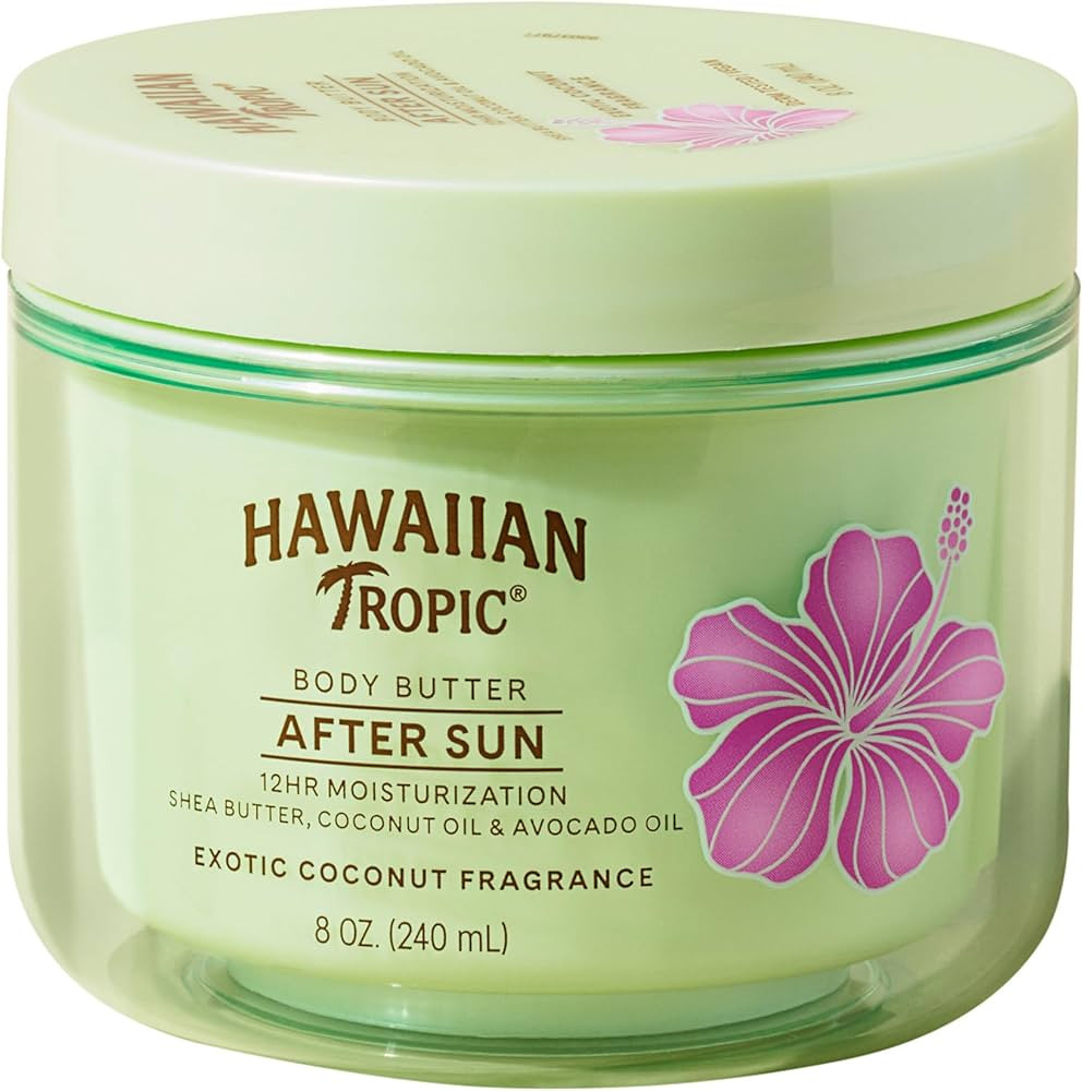 Hawaiian Tropic After Sun Body Butter with Coconut Oil, 8 oz, After Sun Lotion, After Sun Moistur... | Amazon (US)