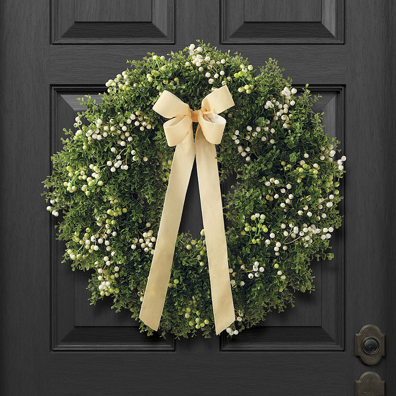 Blissful Boxwood Wreath - Frontgate | Frontgate