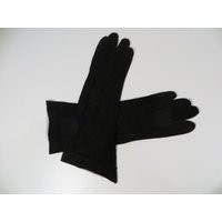 Vintage Long Black Suede Leather Gloves 12"" Made in France Halloween Costume Or Formal Evening Soft | Etsy (US)