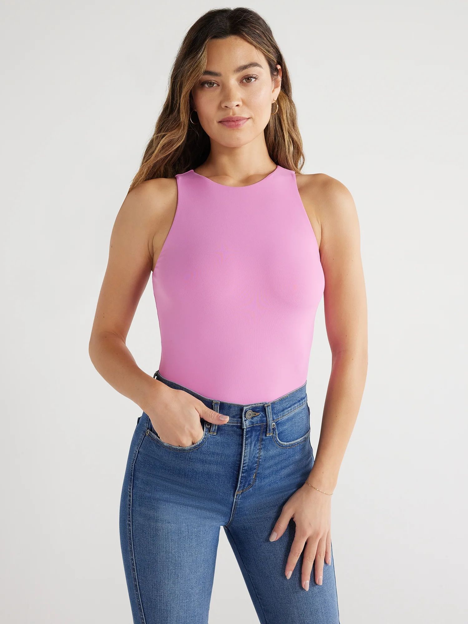 Sofia Jeans Women's High Neck Tank Top, Sizes XS-XXXL | Walmart (US)