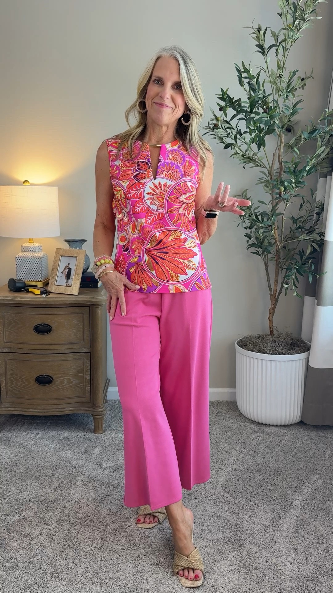 These make such good workwear, or vacation looks. Mix them with other tops and bottoms in your closet. I’m wearing small pants and XS top. Use COAST20 on Allie + Bess

#LTKOver40 #LTKWorkwear #LTKootd