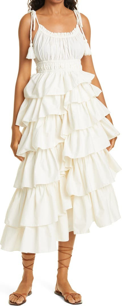 Estela Sleeveless Ruffle Dress | Nordstrom