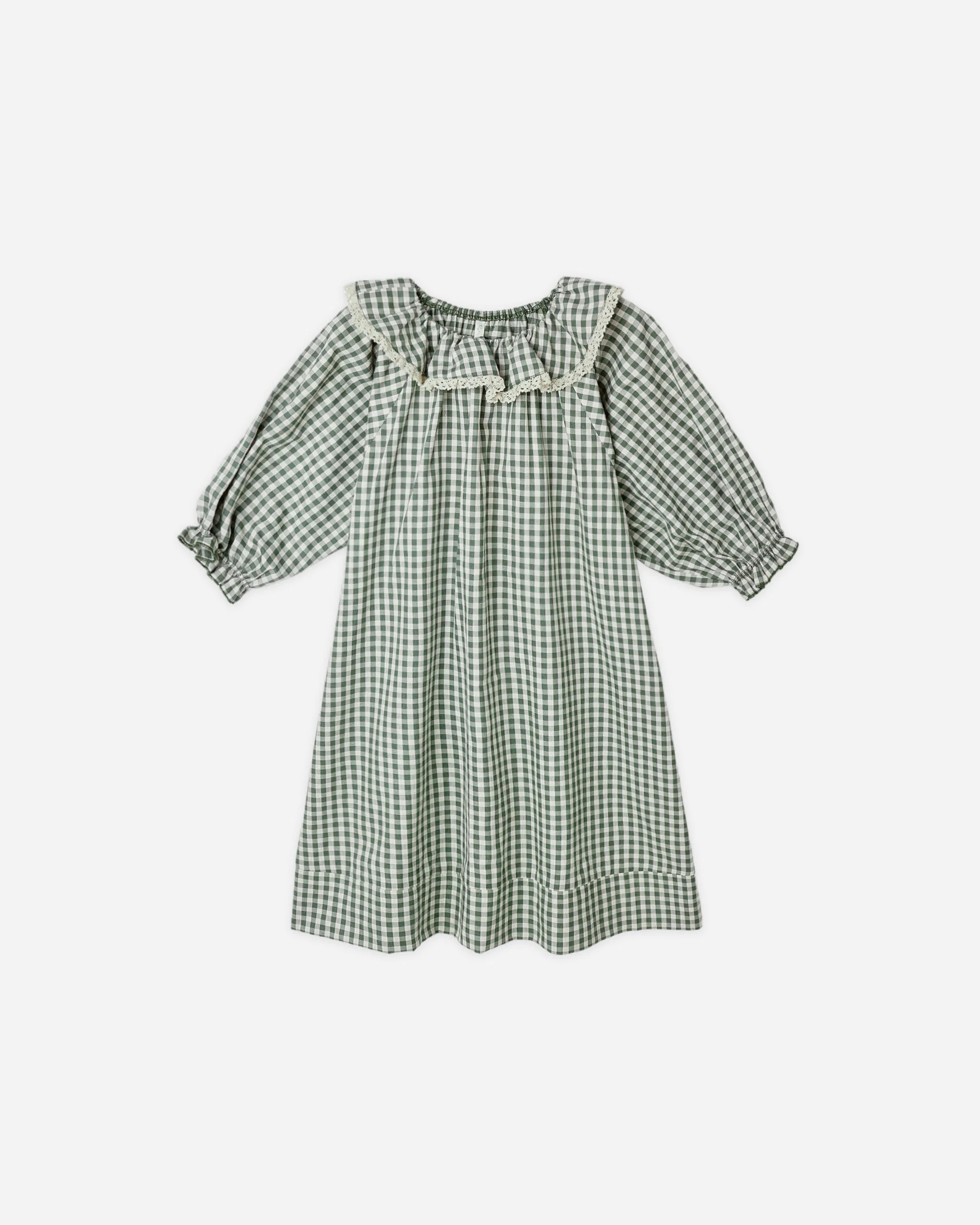 Girl's Nightgown || Evergreen Gingham | Rylee + Cru