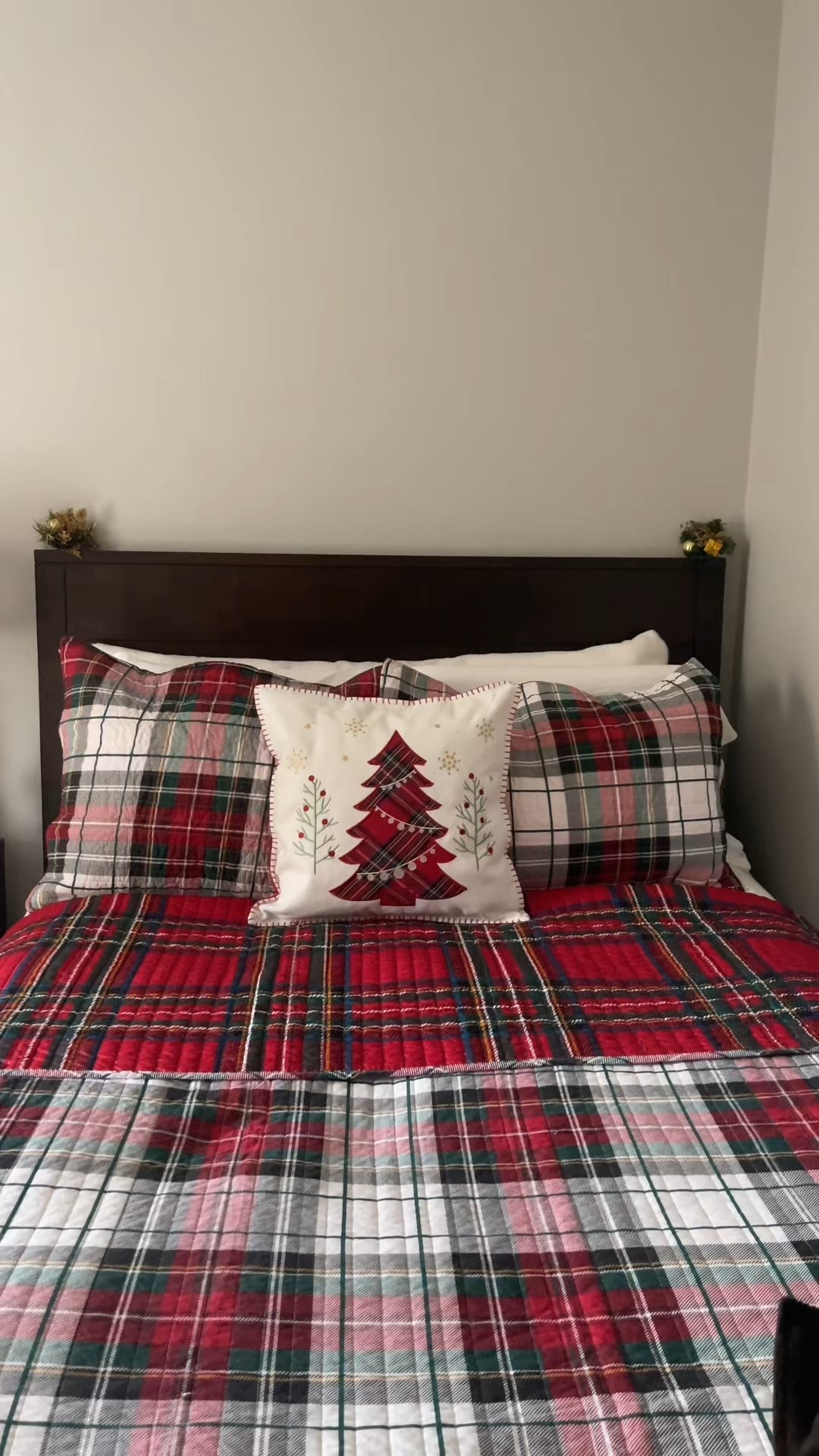 Cozy Christmas bedding on sale from Macy’s! ❤️🎄 my mom purchased this classic plaid bedding set for my room at my parents house - perfect for your bedroom or guest room or to add some holiday cheer! 

#LTKSaleAlert #LTKCyberWeek #LTKHoliday