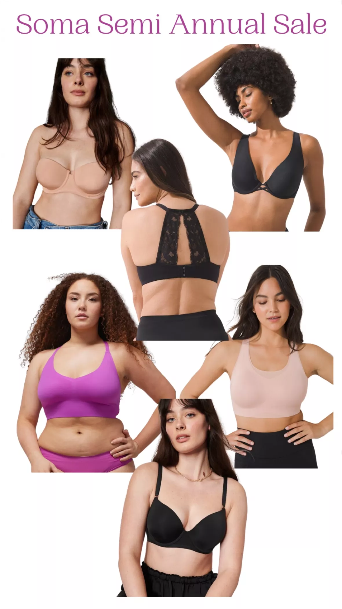 Save Up to 70% on Bras and More at Soma's Huge Semi-Annual Sale