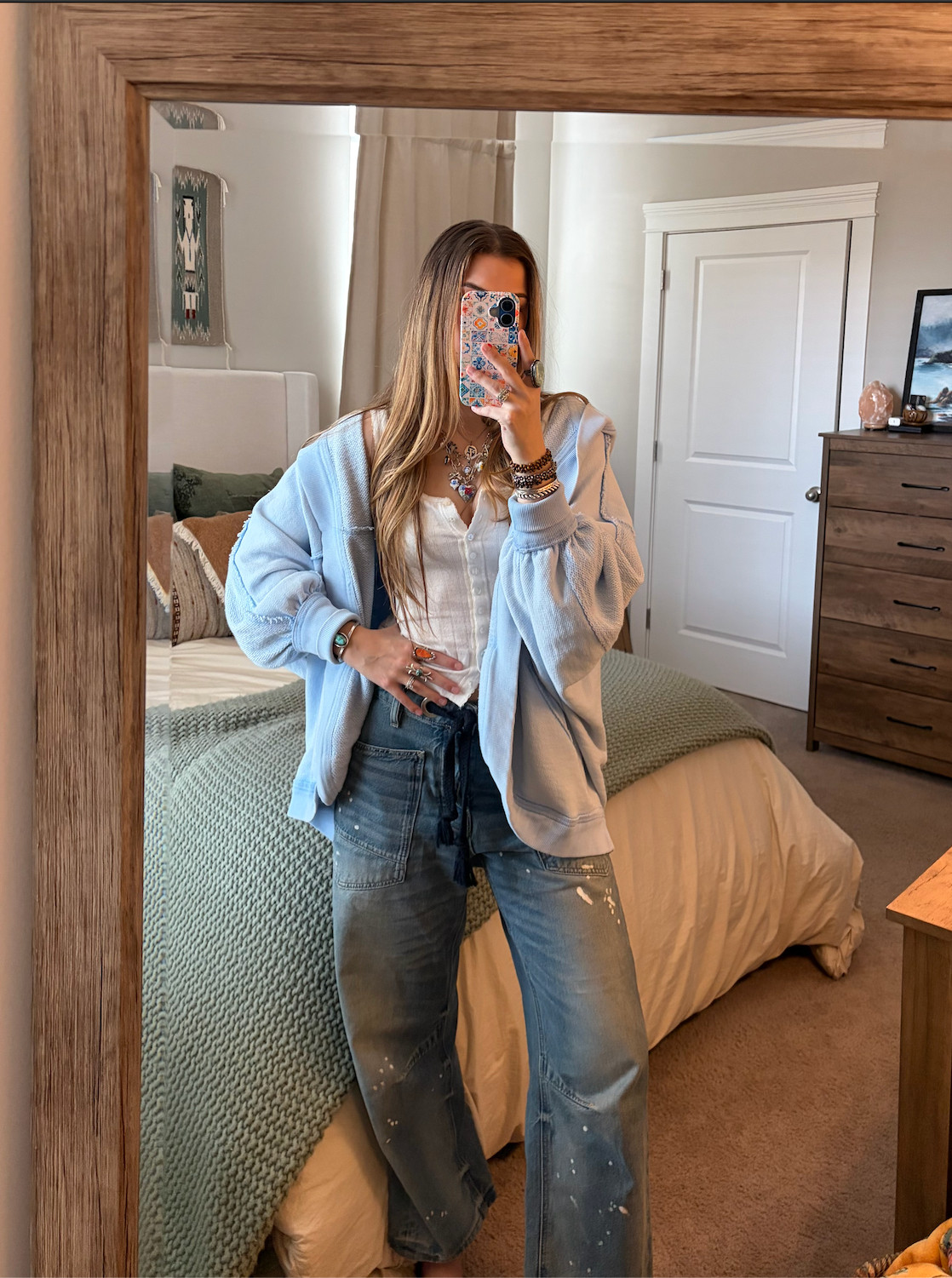Xsmall in top and jacket!
26 in pants