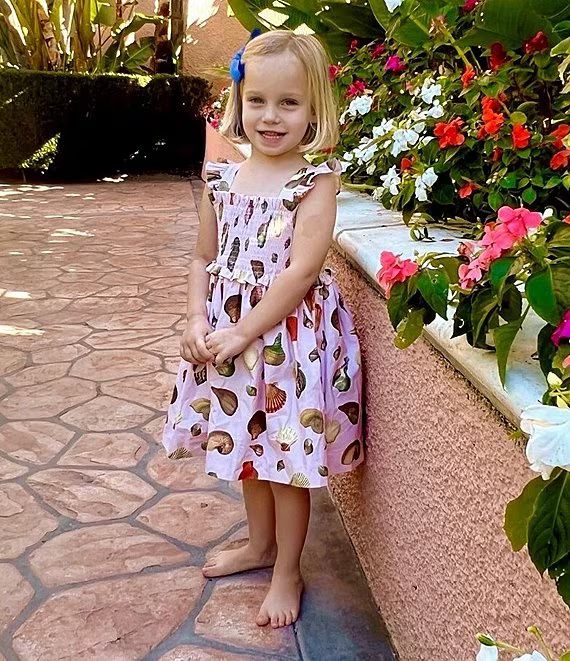 Edgehill Collection x Jennifer Sumko Toddler Girl 2T-6X Smocked Cap Sleeve Dress | Dillard's | Dillard's