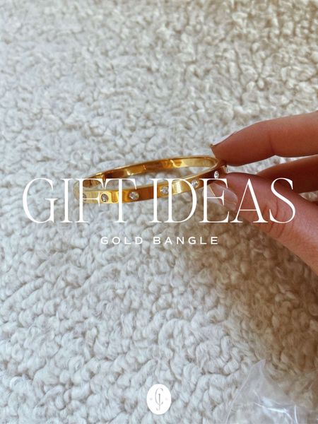 Valentine’s Day gift ideas for her. A gold studded bangle. Cella Jane. Gift guide  

#LTKGiftGuide #LTKstyletip