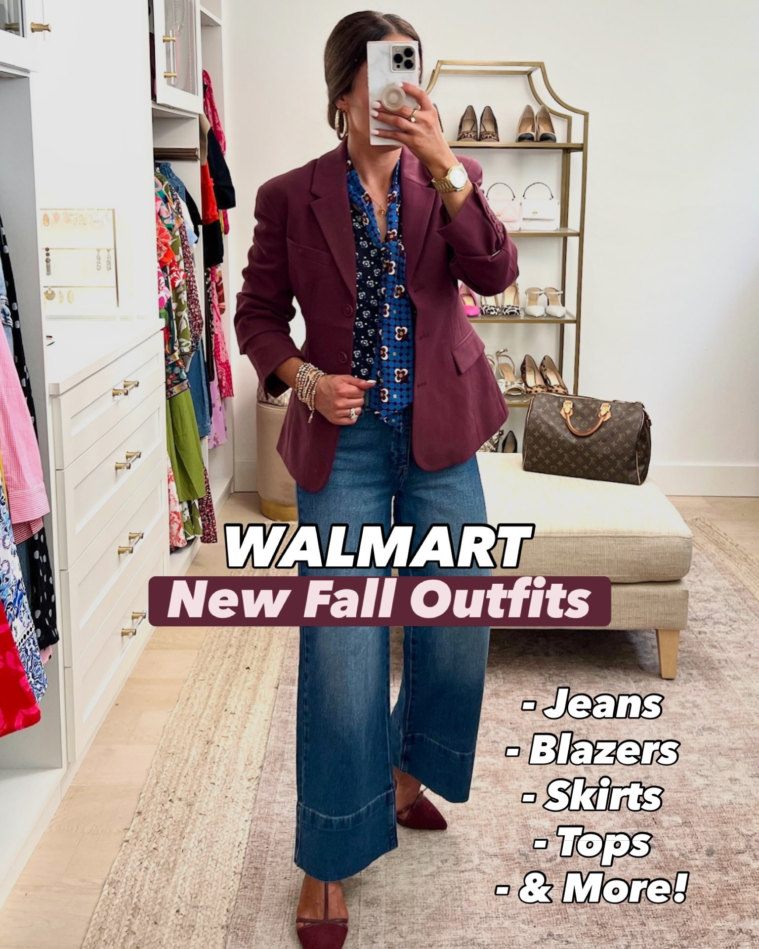 New @walmart fall outfits are here!!! 🍁Comment OUTFIT LINKS to shop! These jeans and burgundy blazer are back online too!!! Don’t wait to check out! Tag a friend that would love these chic yet affordable outfit finds! 💕 We hope y’all have a wonderful day! ~ L & W 

#walmart #walmartfashion #walmartfinds