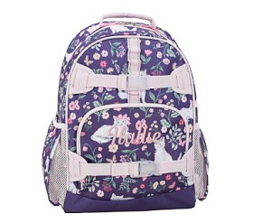 Mackenzie Kitty Floral Backpack | Pottery Barn Kids