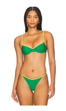 Camila Coelho Rio Top in Green & Yellow from Revolve.com | Revolve Clothing (Global)