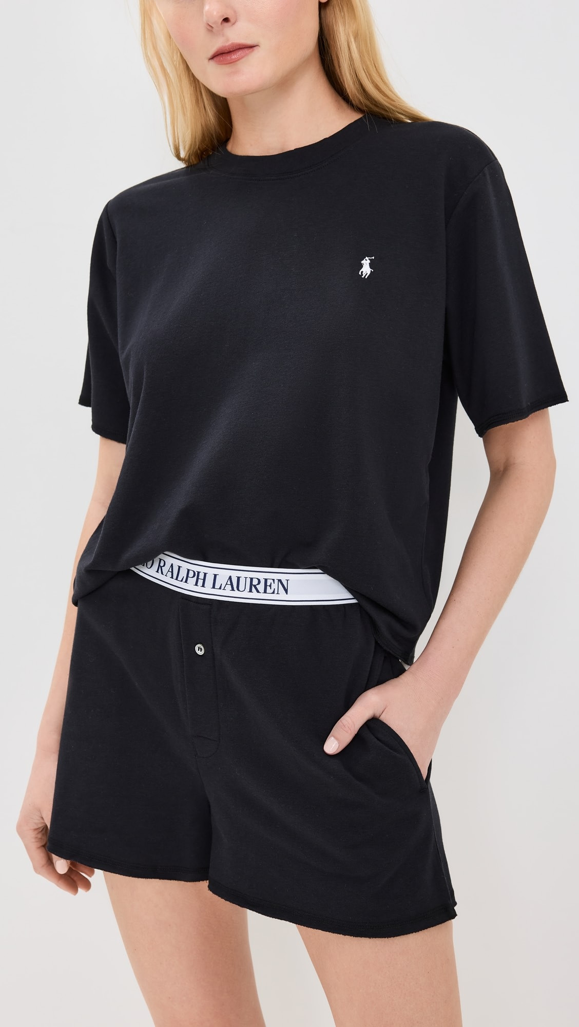 Polo Ralph Lauren French Terry Short Sleeve Pajama Set | Shopbop | Shopbop