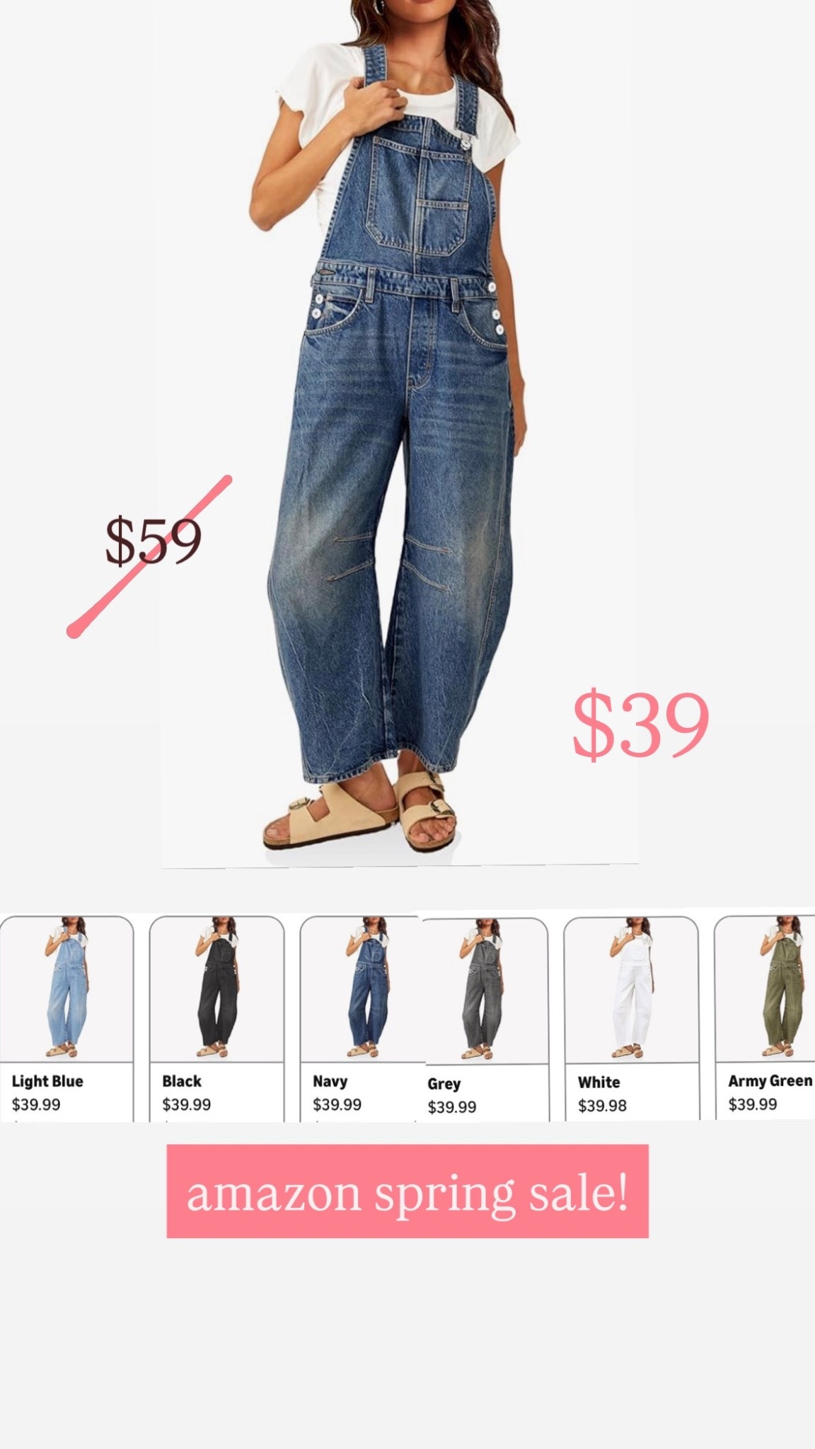 The Spring Sale is ON !! 💝

The Barrel Overalls we’ve all been eyeing -just like the Free People Good Luck ones 👀

free people inspired
amazon spring sale
barrel style jeans

#LTKSaleAlert