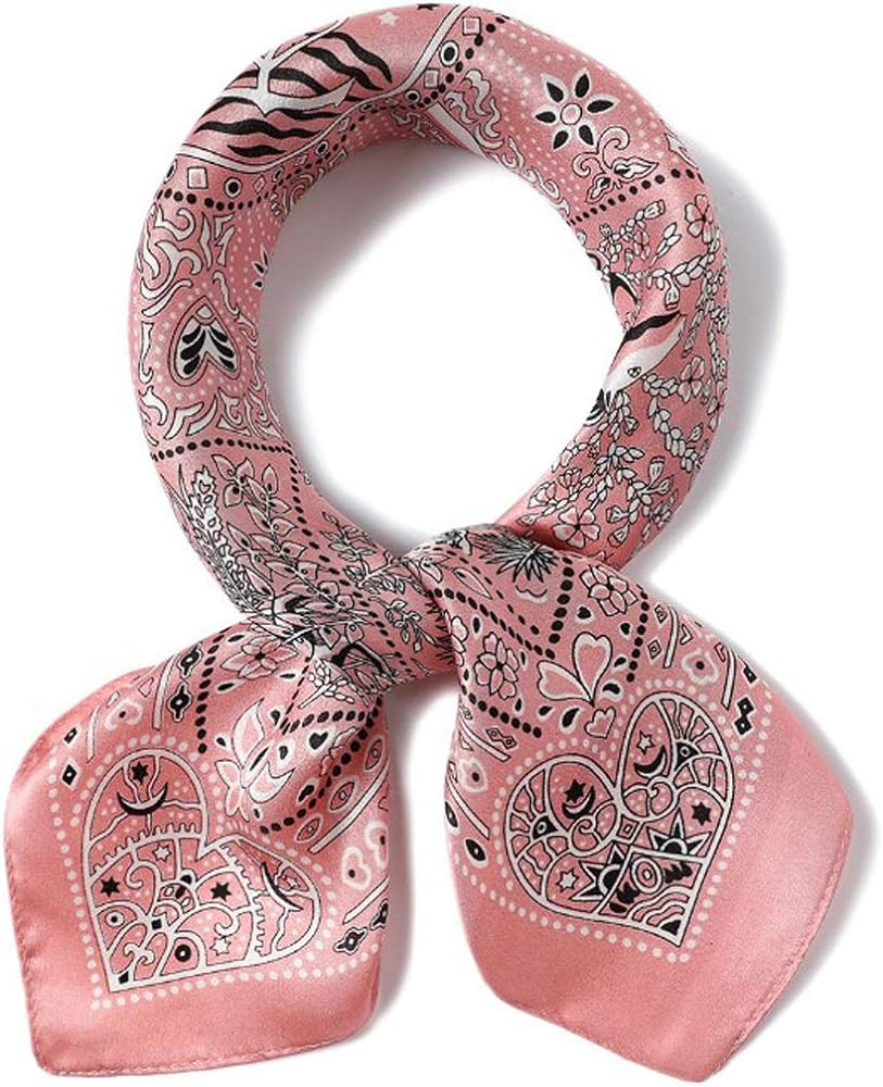 MEISEE 100% Mulberry Silk Scarfs Small Square Scarf 21" x 21" Neck Scarf Breathable Lightweight f... | Amazon (US)