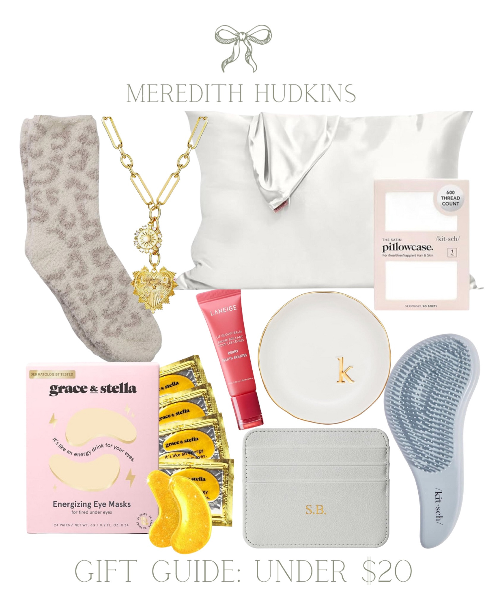 amazon, gift guide, women, under $20, holiday, Christmas, fashion, beauty, skincare, selfcare, barefoot dreams, charm necklace, silk pillowcase, underye patches, personalized, monogram, card case, hair brush, jewelry, meredith hudkins, preppy, classic 

#LTKGiftGuide #LTKHoliday #LTKFindsUnder50