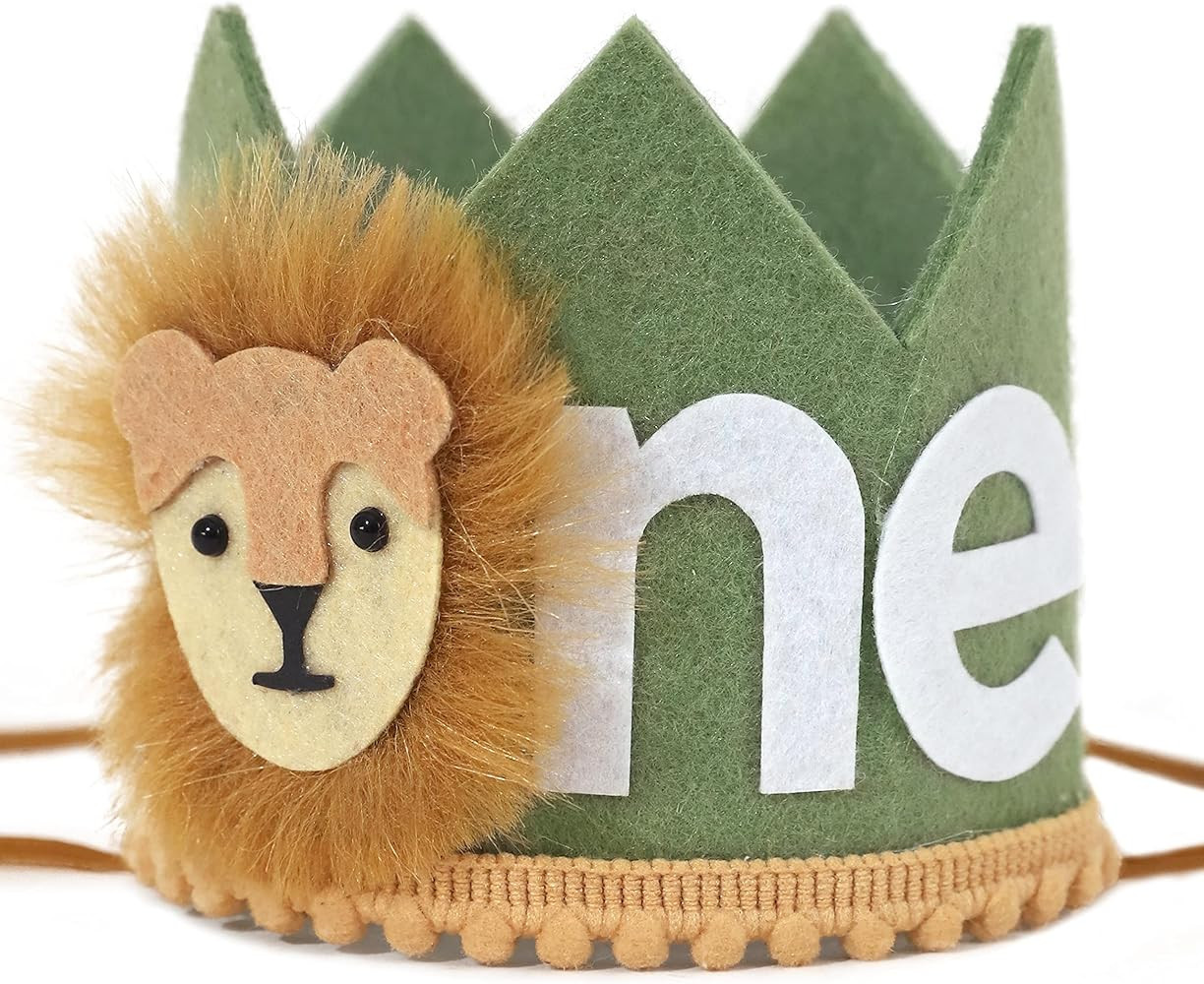 WAOUH Wild One Hat for Party Supplies - Green (Birthday Crown, Where The Wild Things Are Birthday... | Amazon (US)