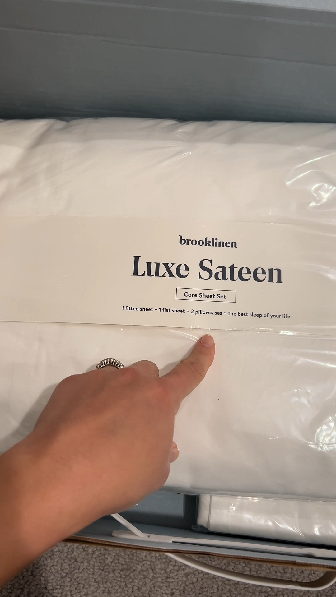 100% long strung cotton.
Soft, breathable and luxurious look and feel.

Currently 30% off!

Luxe Sateen Bundle includes:
- Fitted sheet
- Flat sheet
- Duvet cover
- 4 pillowcases 

#LTKSaleAlert #LTKHome #LTKGiftGuide