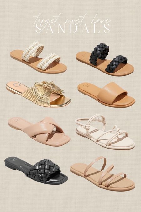 Target sandals #sandals #shoes #springsandals #easter #springfashion #resortwear #cutesandals #nudesandals #blacksandals 

#LTKshoecrush #LTKunder50 #LTKtravel