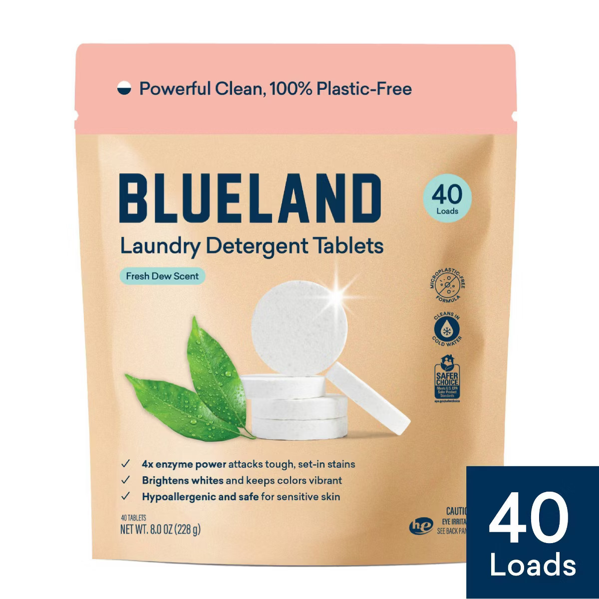 Blueland Fresh Dew Laundry Detergent Tablets - 40ct | Target
