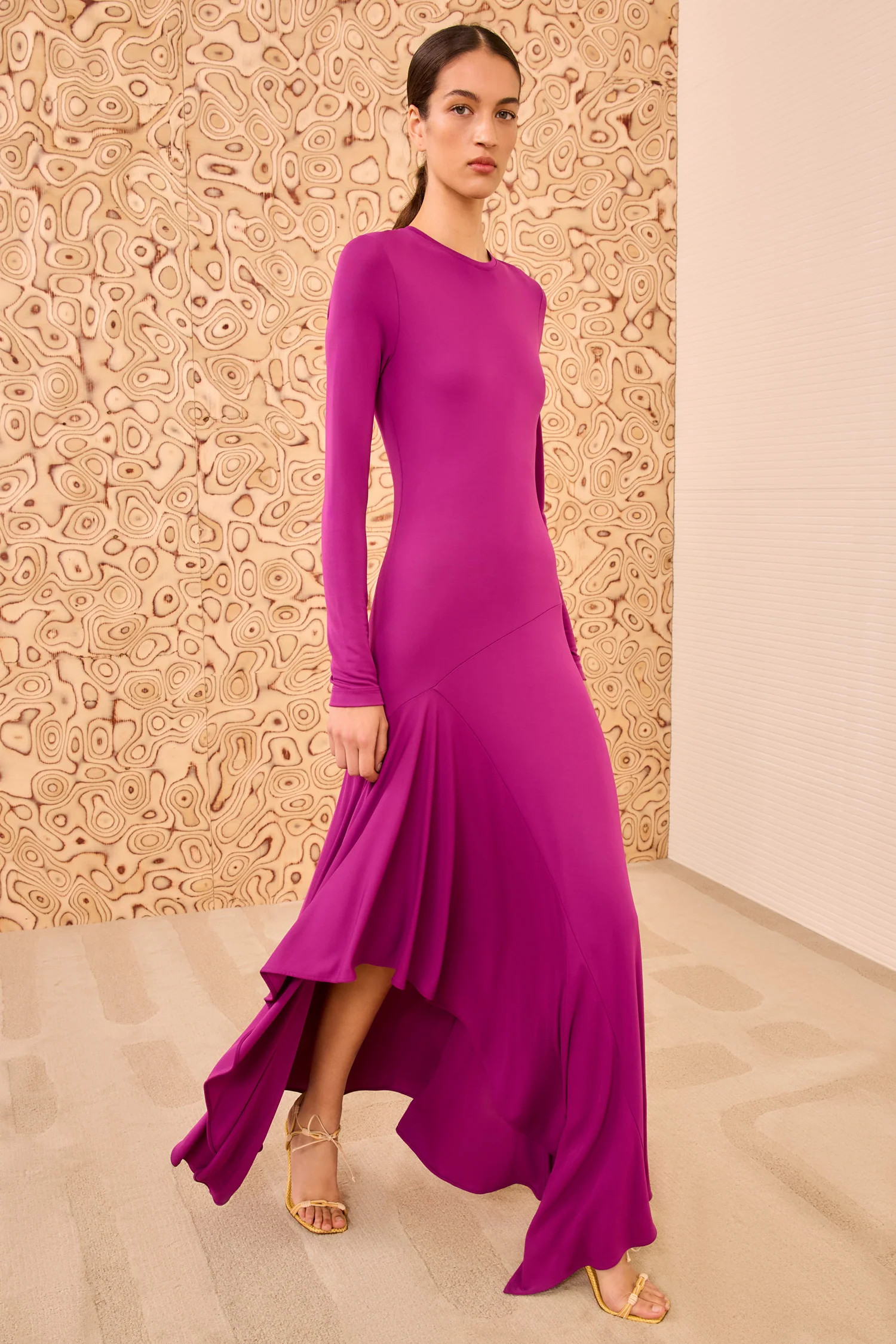 Leyna Long Sleeve Dress - Mulberry | Ulla Johnson