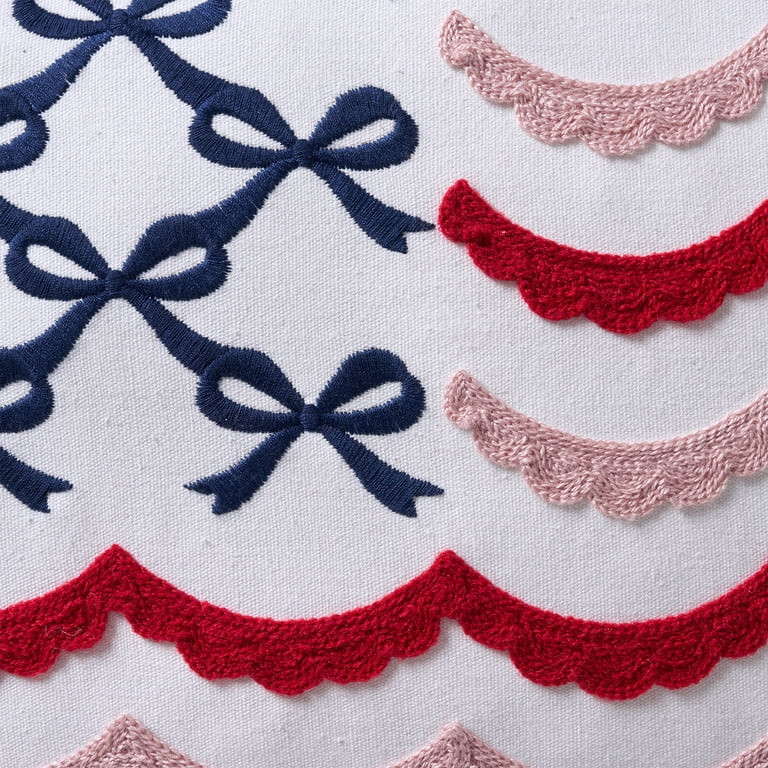 Bow Flag Decorative Pillow, Red/White/Blue, 19.5" x 14", by My Texas House | Walmart (US)