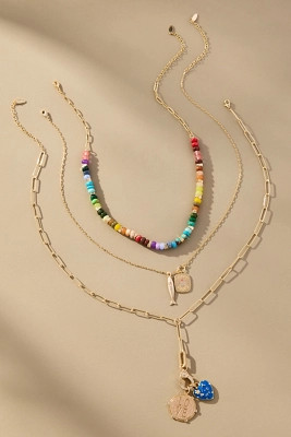 Shades of Sea Layered Necklaces: Charm Edition | Anthropologie (US)