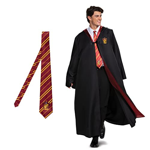 Disguise Harry Potter Gryffindor Costume Combo, Deluxe Hooded Robe with Tie for Adults, As Shown, M (38-40) | Amazon (US)