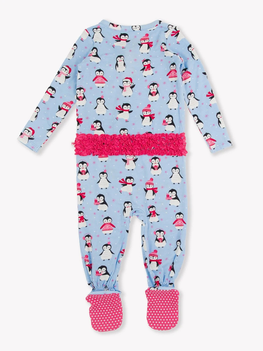 Ruffle One Piece Footie Pajamas | RuffleButts / RuggedButts