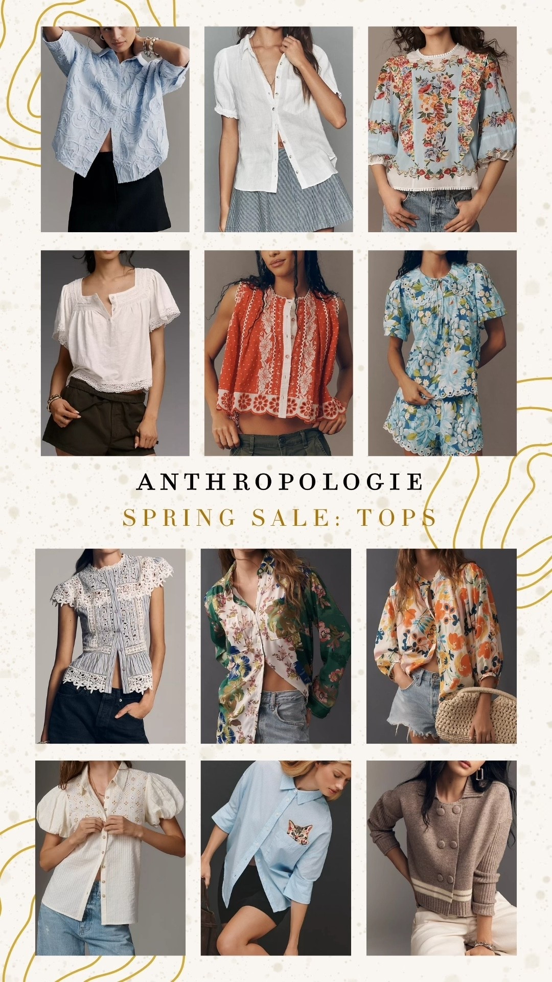 Anthropologie Sale: favorite tops! Use code MERRICK20 for 20% off orders over $100 March 6-9 💛

#LTKSaleAlert #LTKSpringSale #LTKSeasonal