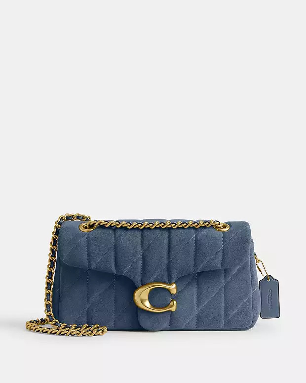 Tabby Shoulder Bag 26 With QuiltingRating4.7£550COLOR: Brass/Light Denim12345Chevron Up IconAdd ... | Coach (UK)