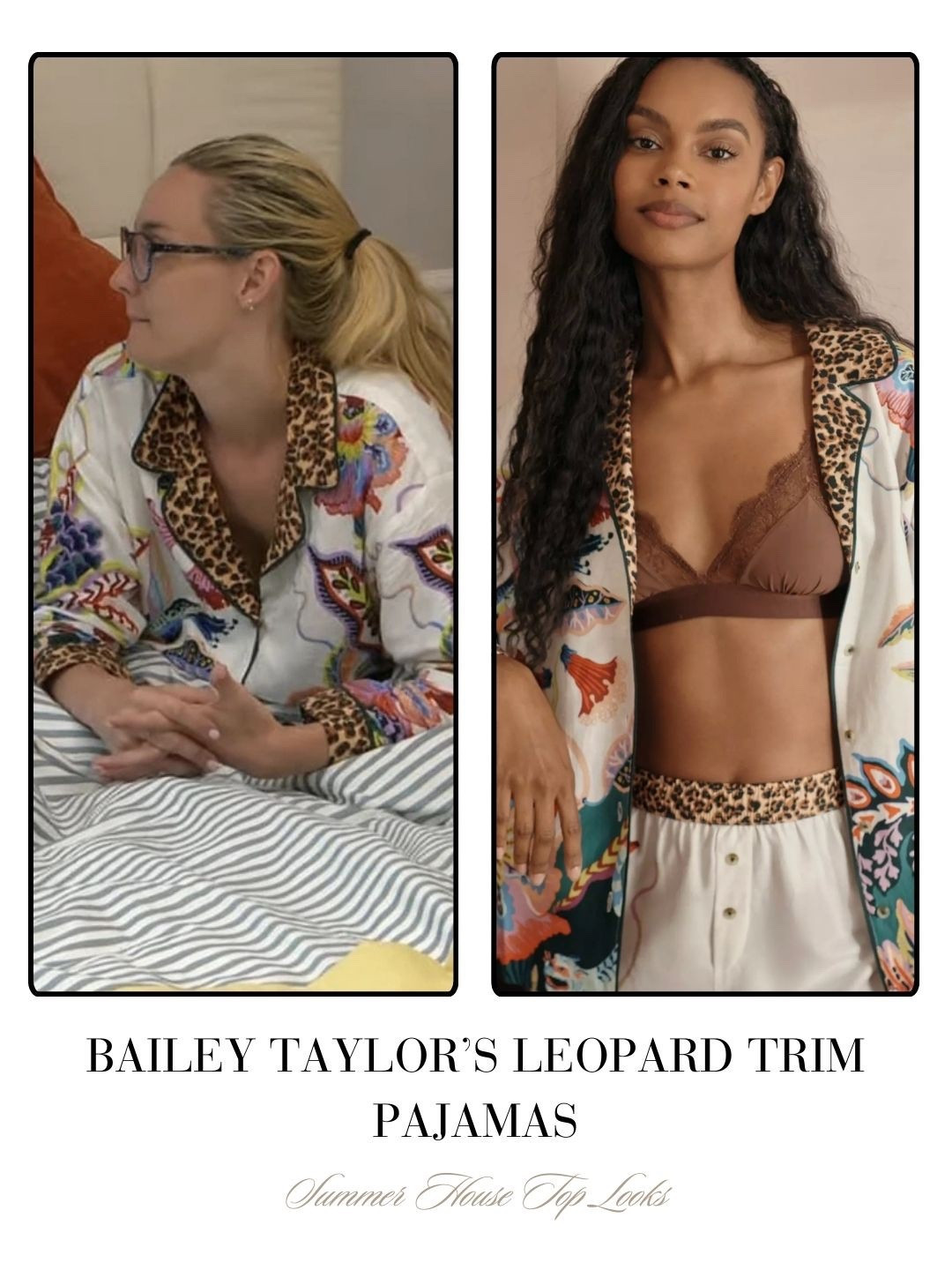 Bailey Taylor’s Leopard Trim Pajamas 